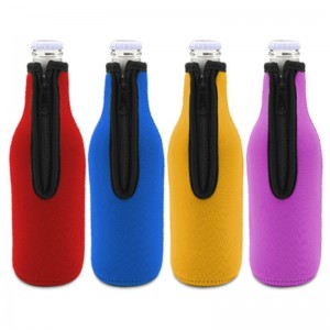 Neoprene Beer Beth Bottle Gooler Bag 330ml Термично изолиран капак с цип за парти към къмпинг 12oz бира стъклена бутилка ръкав